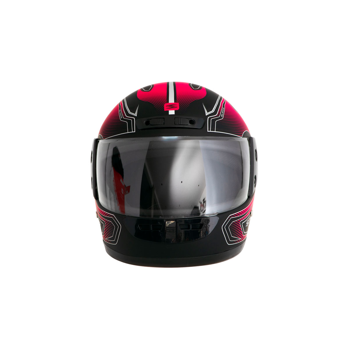 Casco Para Moto Cerrado Fast XL Rojo Negro