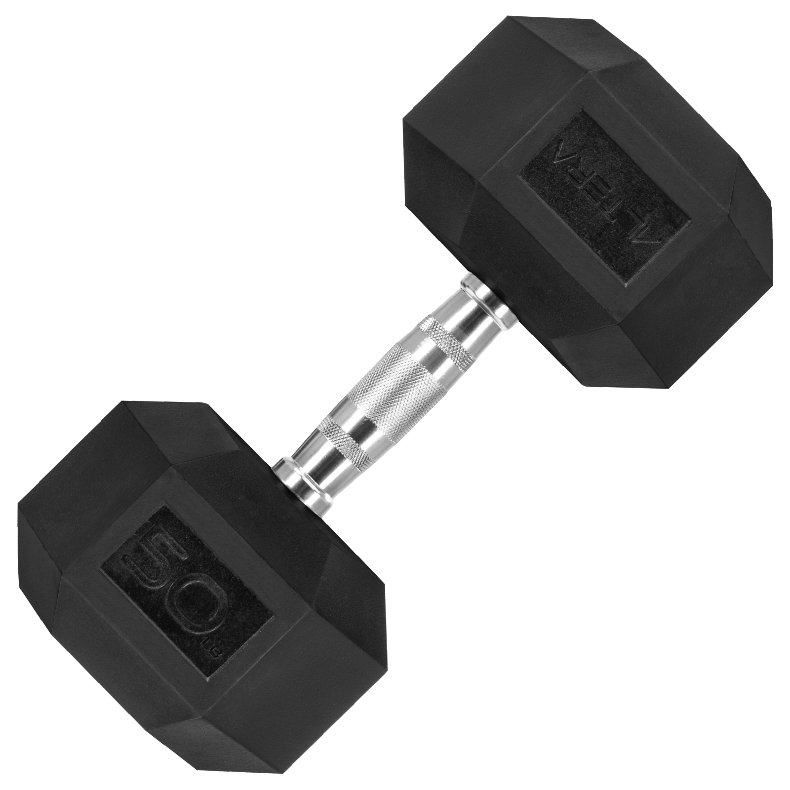 Altera Mancuerna Hexagonal de acero 50 Lbs para gym, ejercicos en casa y crossfit.