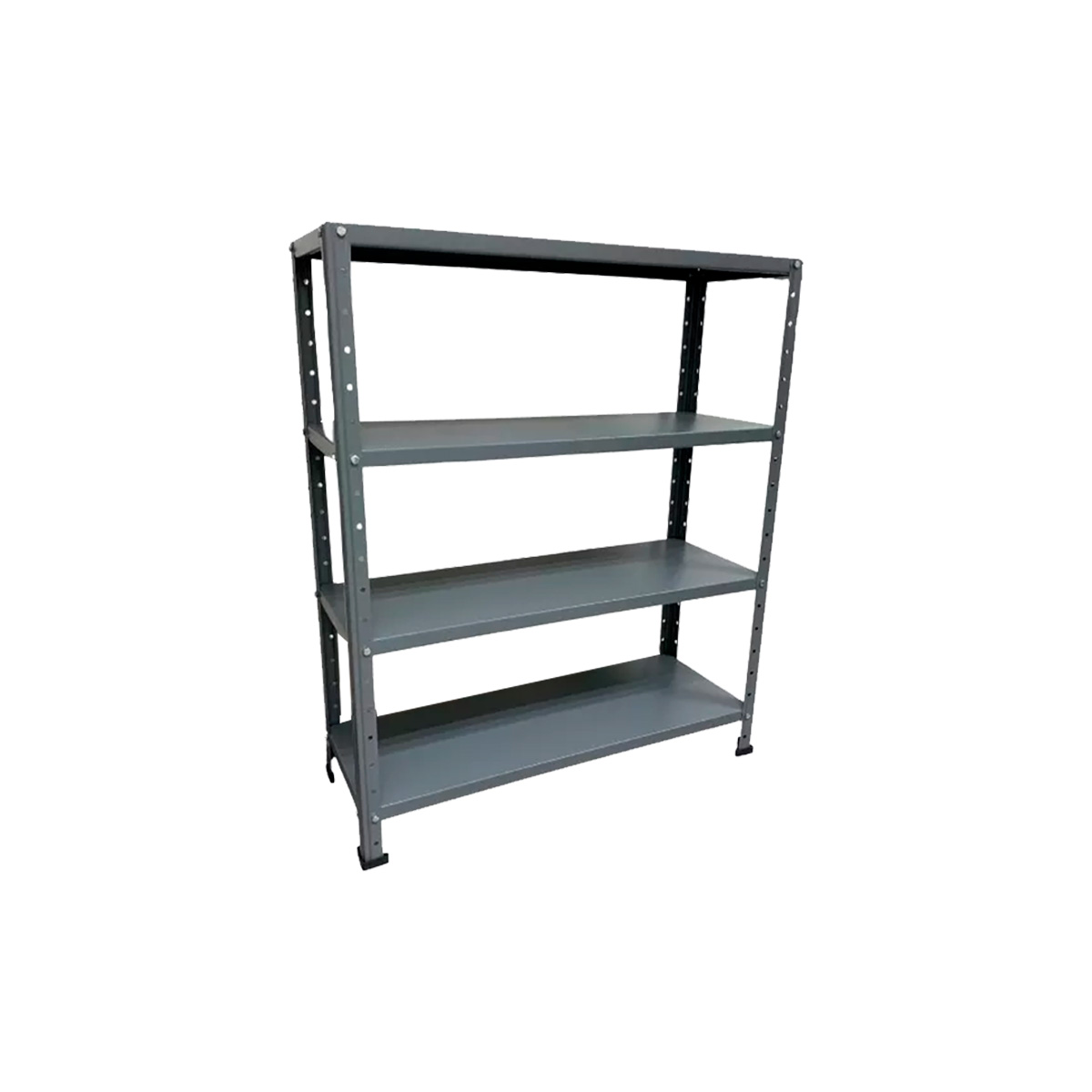 ADF Estante Anaquel Metálico con 4 Repisas Ajustable 100x84x30cm Organizador Color Gris, Carga 200Kg