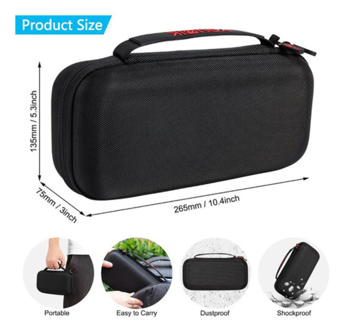 Kit De Accesorios Para Nintendo Switch/oled Bolso De Mano Negro 