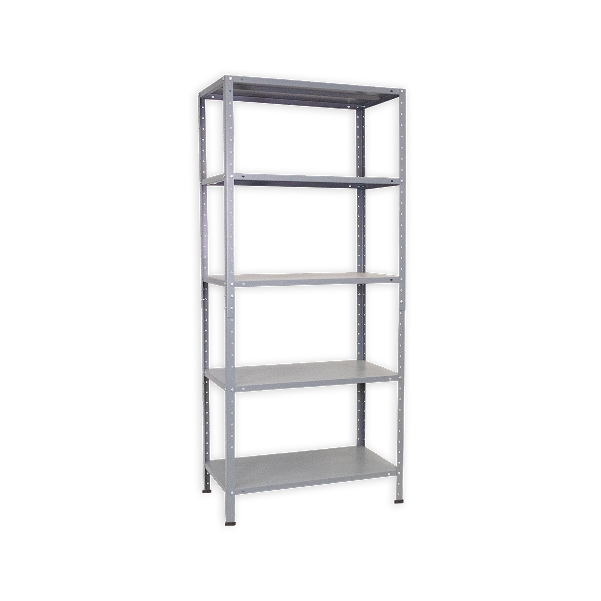 ADF Estante Anaquel Metálico con 5 Repisas Ajustable 190x84x45cm Organizador Color Gris, Carga 300Kg
