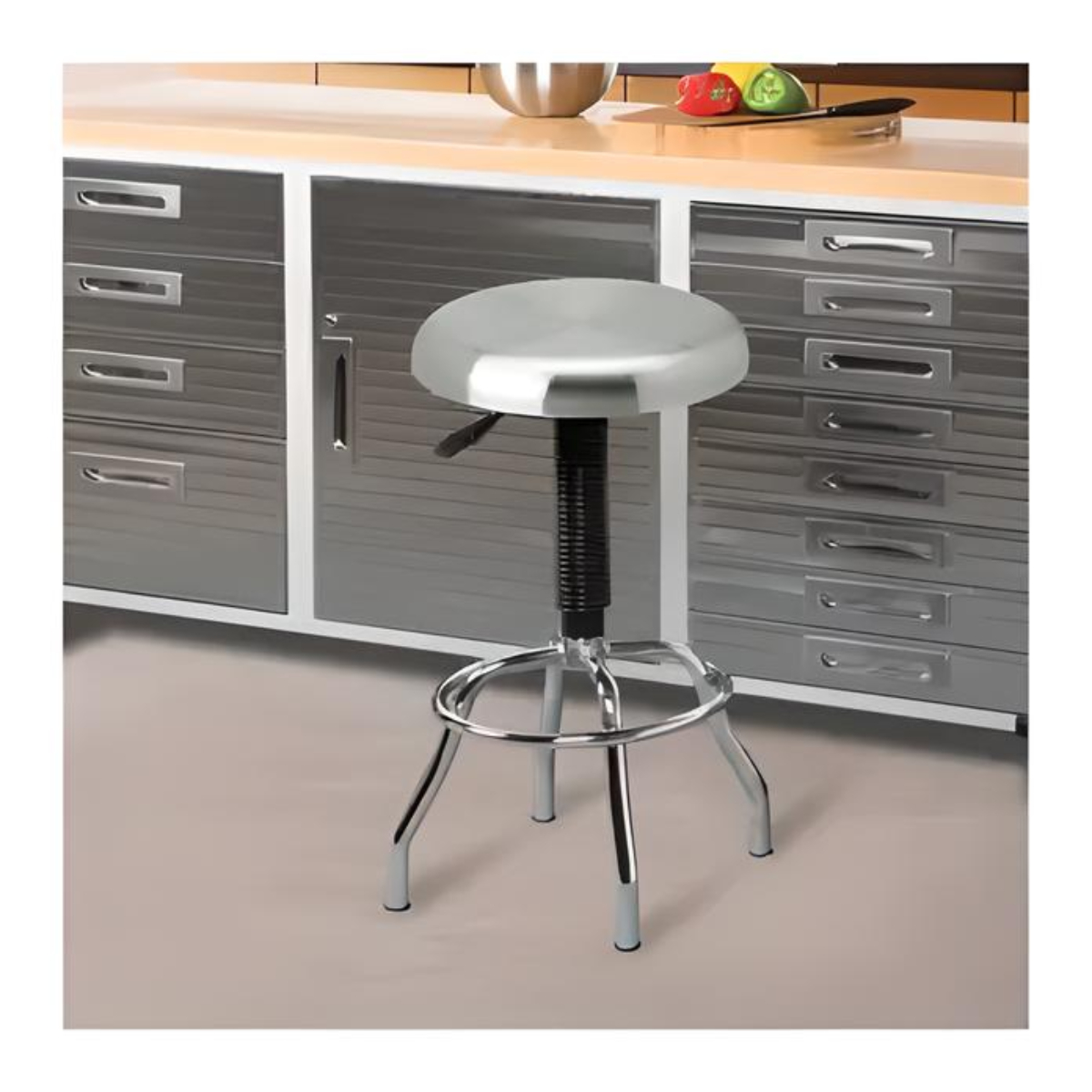 Banco Neumático Member's Mark Acero Cromado.