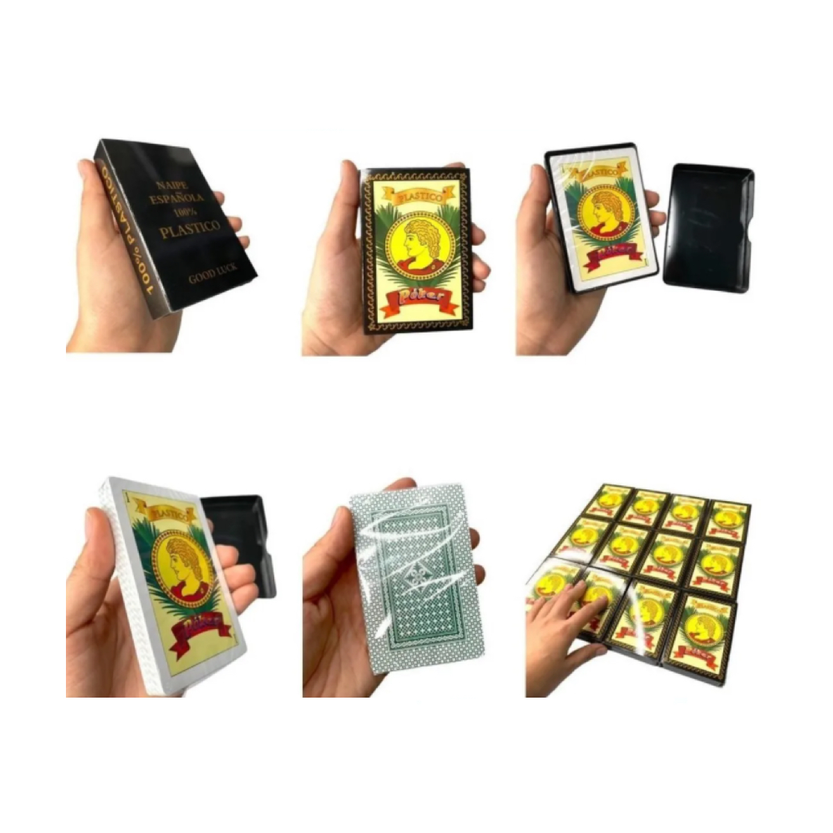 Baraja Española Naipe 12 Juego Cartas 100% Plastificada