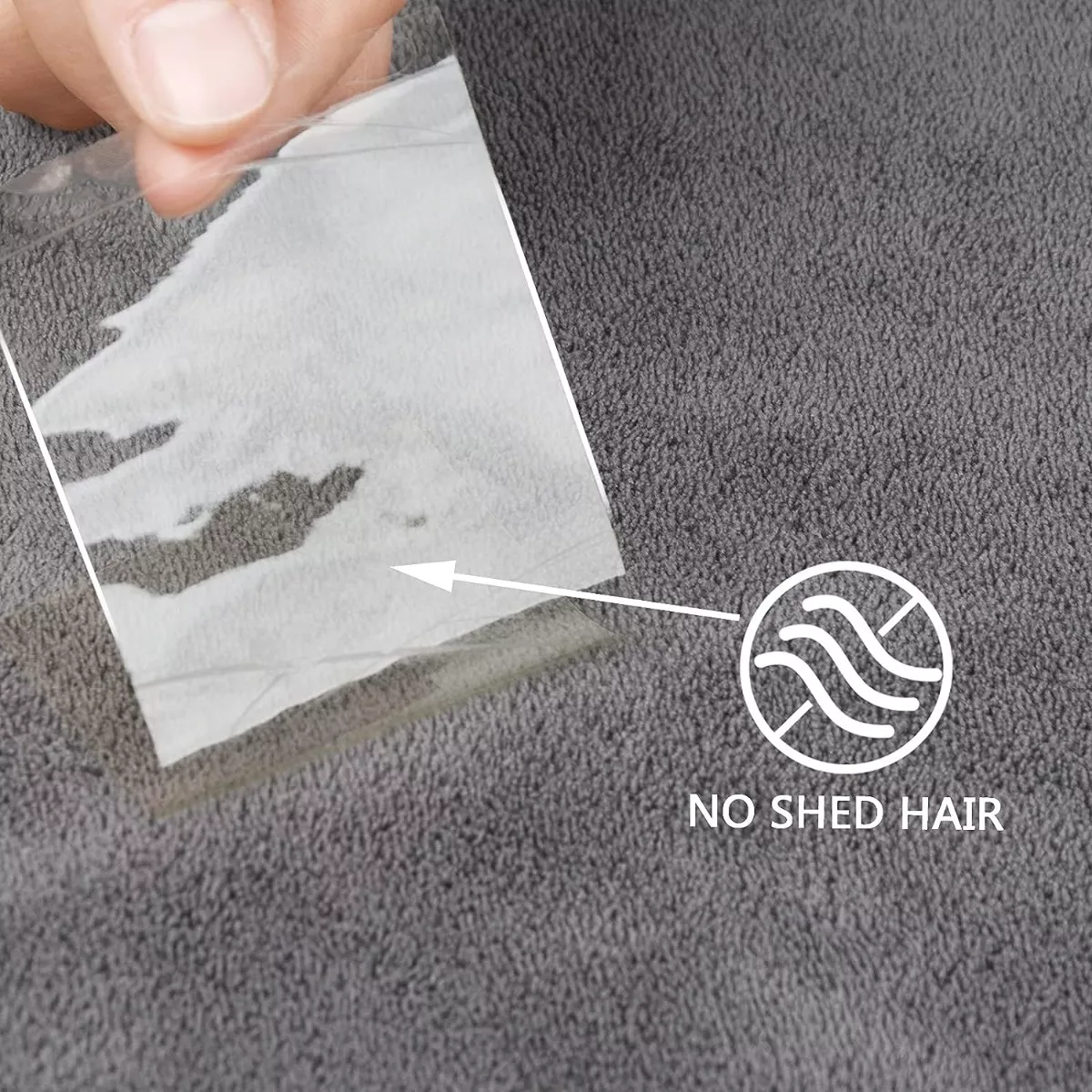 Set 6 Paño Mágico Seco Con Toalla Superfina, 30*60cm Gris