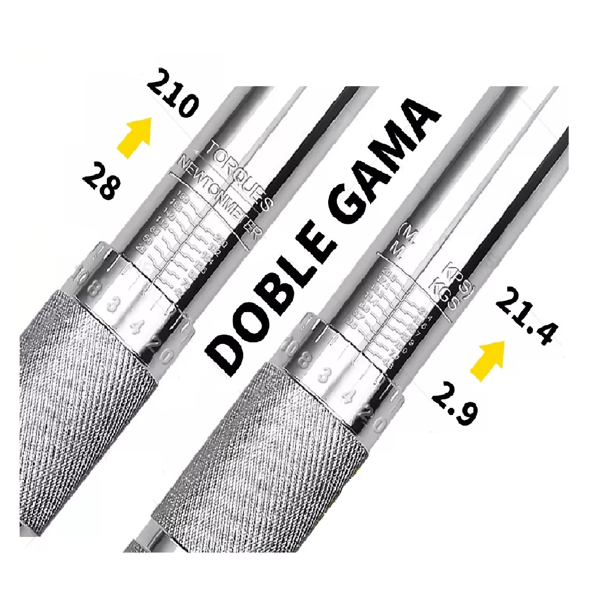 Torquímetro De Trueno Llave Dinamométrica De 1/2 28-210nm