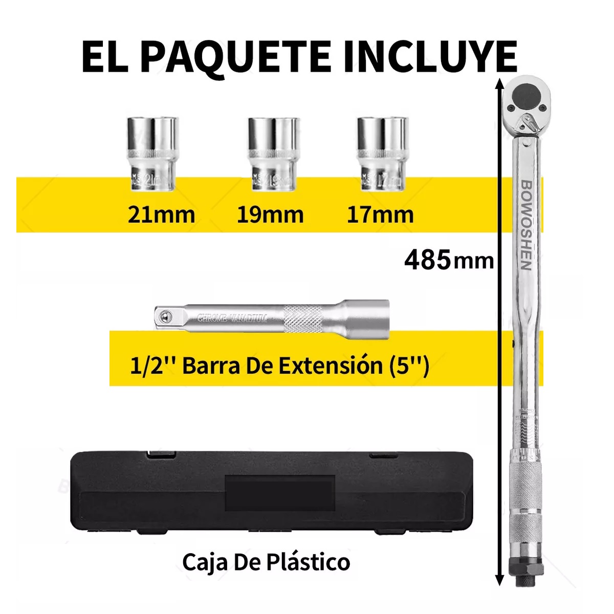 Torquímetro De Trueno Llave Dinamométrica De 1/2 28-210nm