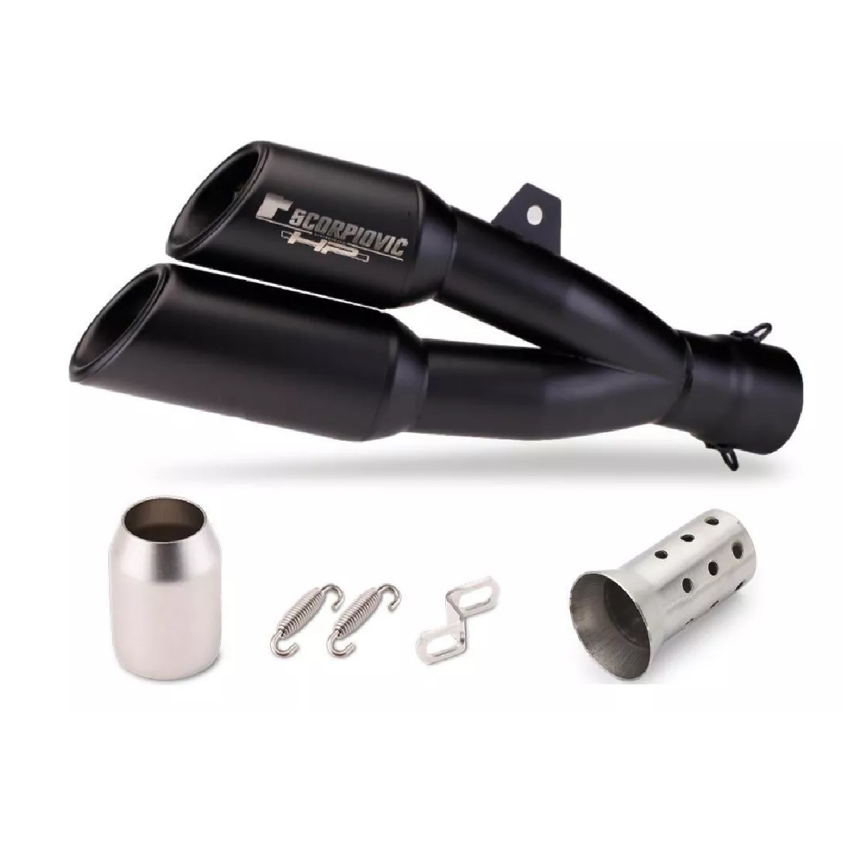 Escape Moto Deportivo Y Silenciador Acero Inoxidable 51mm Negro