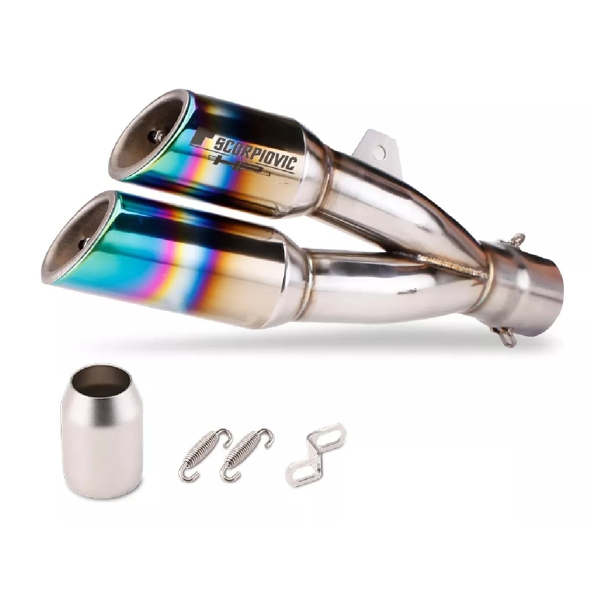Escape Moto Deportivo Y Silenciador Acero Inoxidable 51mm Multicolor