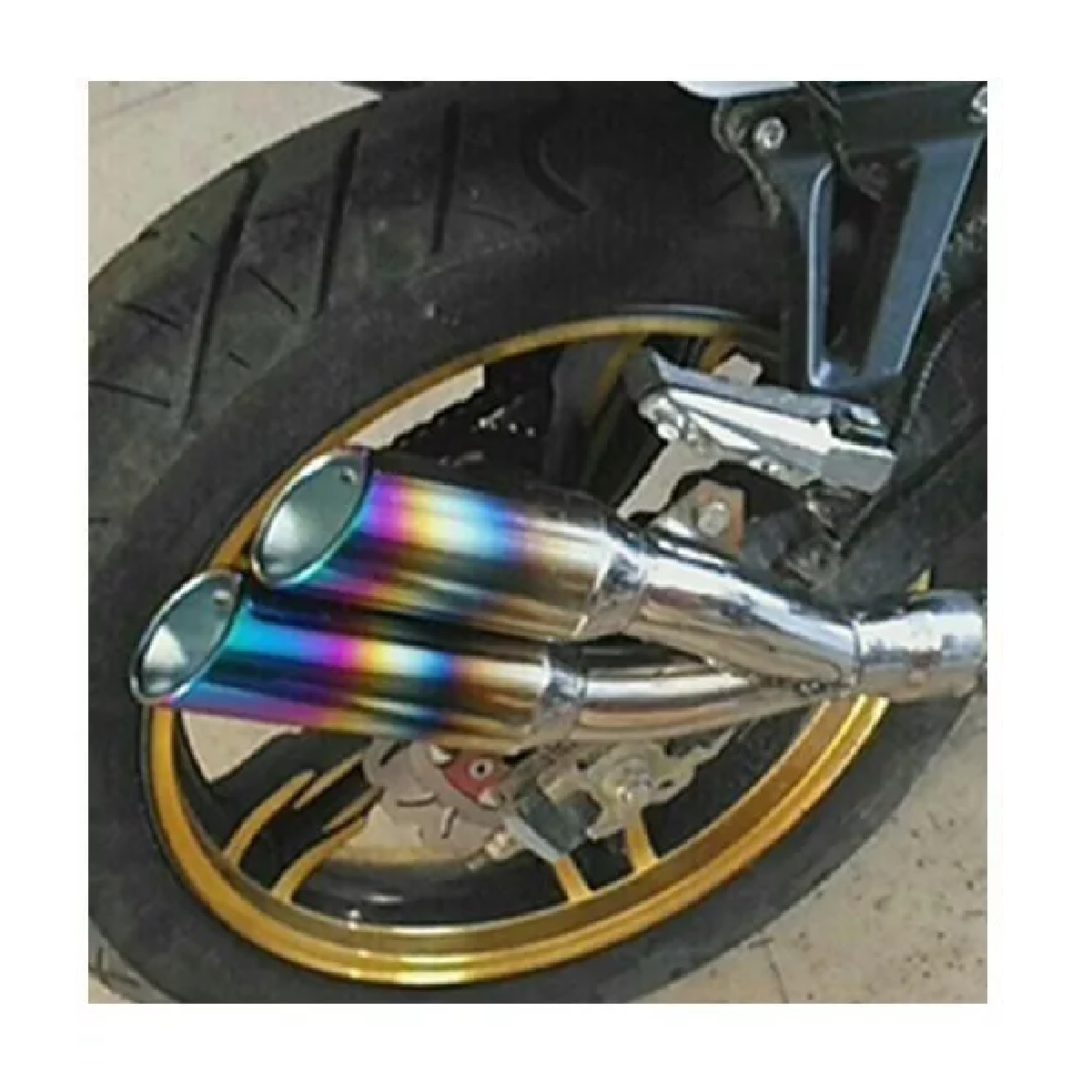 Escape Moto Deportivo Y Silenciador Acero Inoxidable 51mm Multicolor