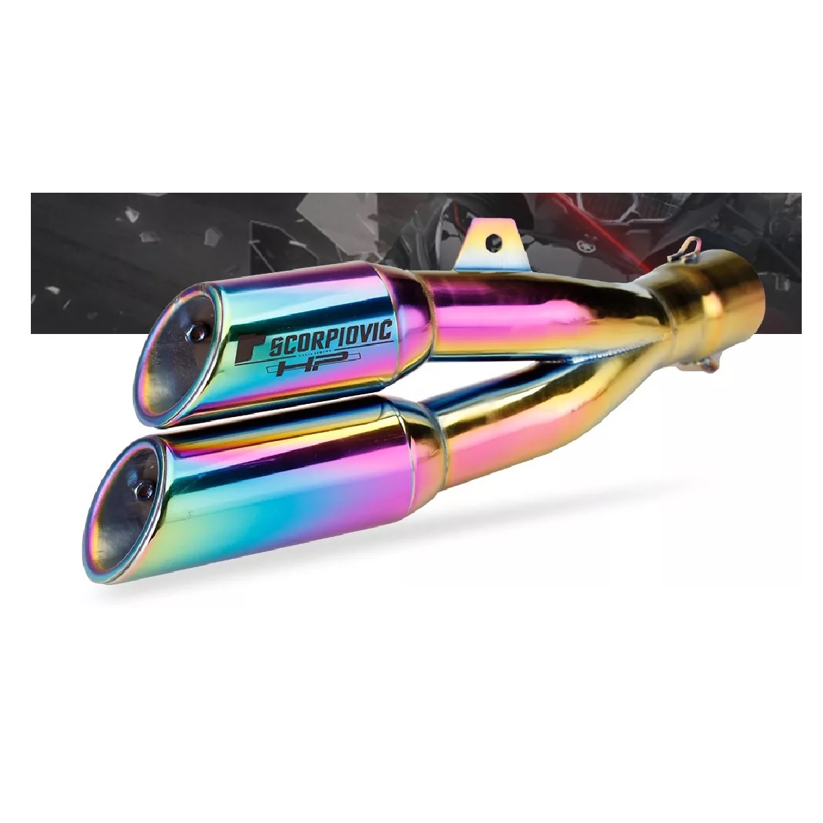 Escape Moto Deportivo Y Silenciador Acero Inoxidable 51mm Multicolor