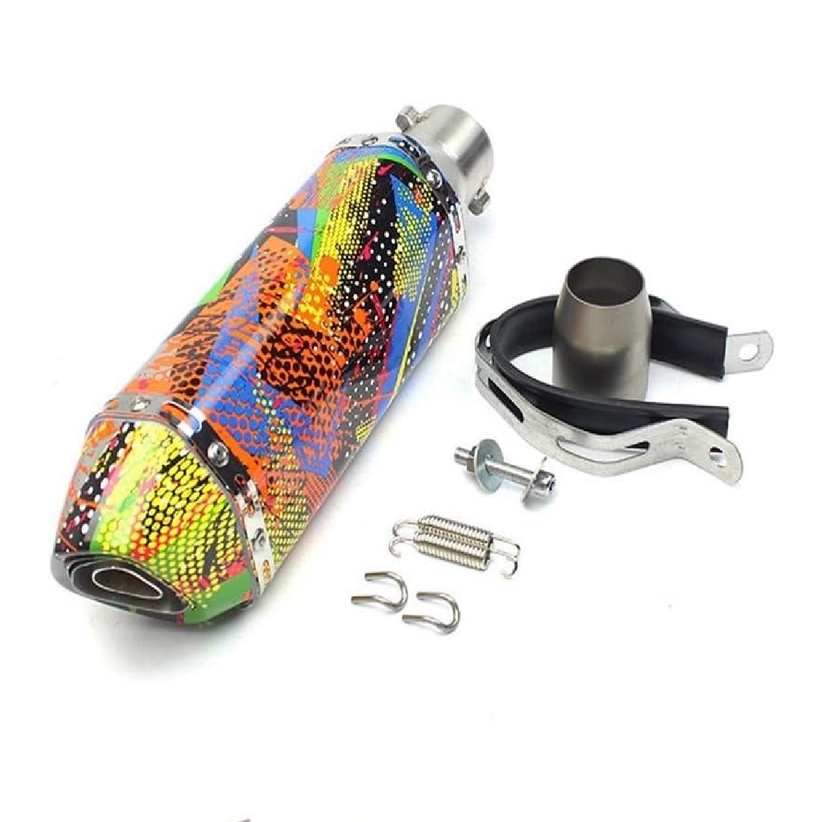 Escape Silenciador Deportivo P/moto Estilo Pintado Colorido