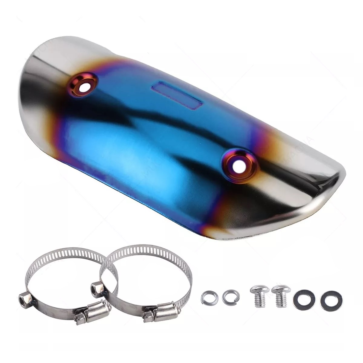 Cubierta Tapa Tubo Escape Universal De Anti-escaldado Azul Acero