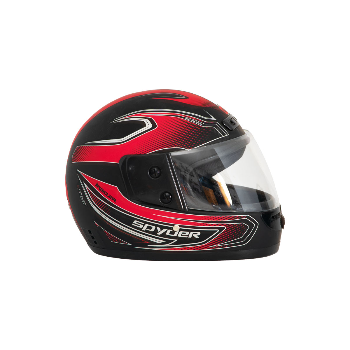 Casco Para Moto Cerrado Fast Xl Negro Rojo