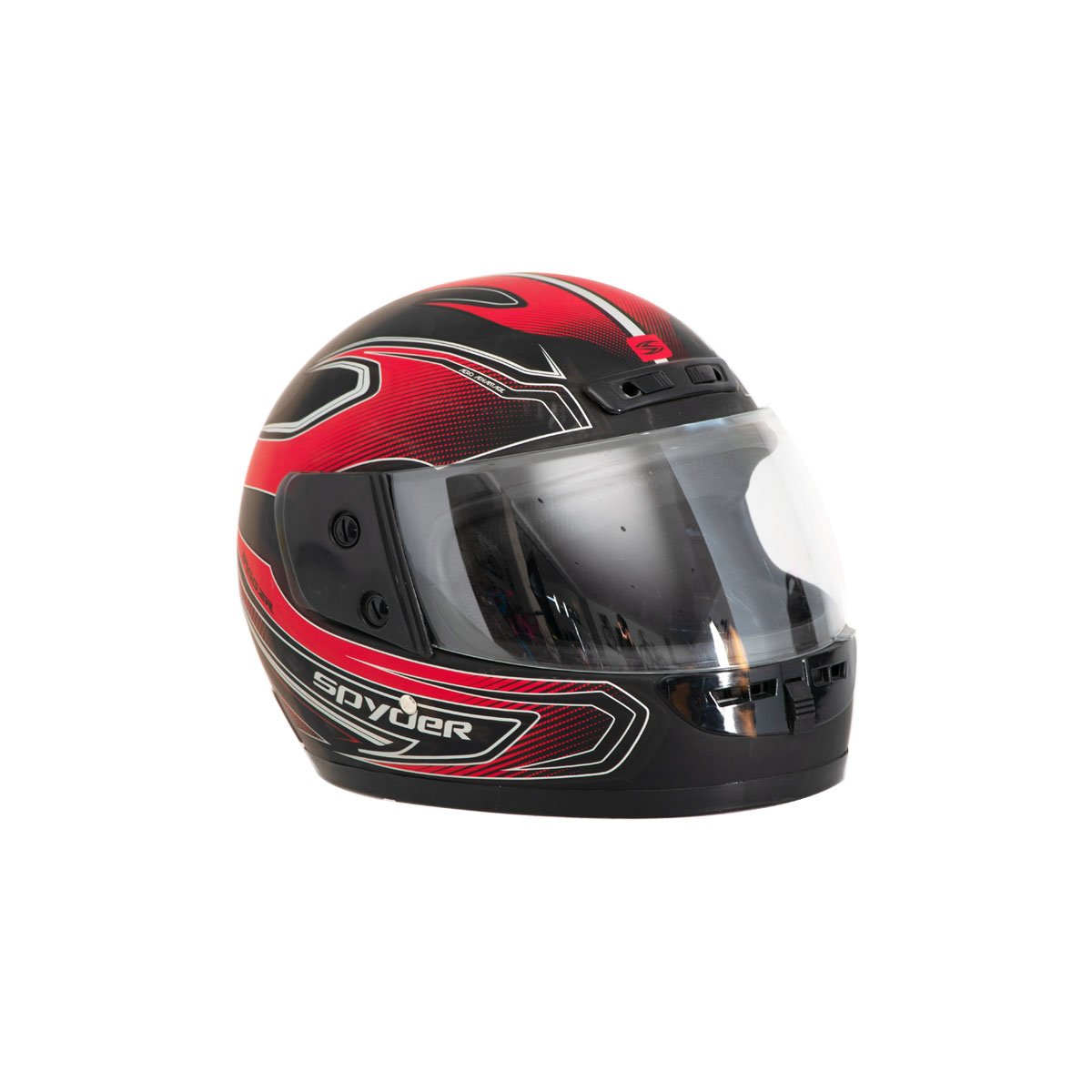 Casco Para Moto Cerrado Fast Xl Negro Rojo