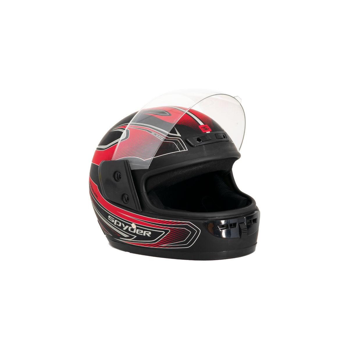 Casco Para Moto Cerrado Fast Xl Negro Rojo