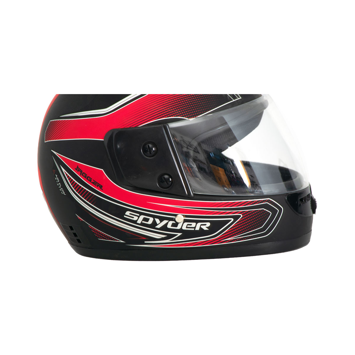 Casco Para Moto Cerrado Fast Xl Negro Rojo