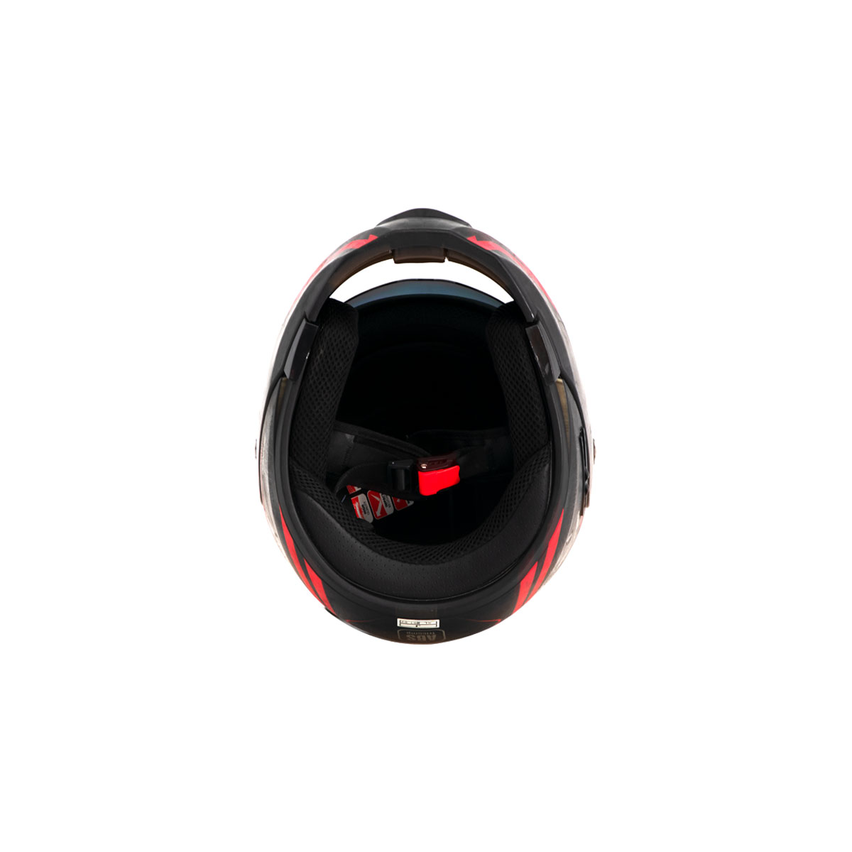 Casco Para Moto Abatible Genius Xl Negro Rojo