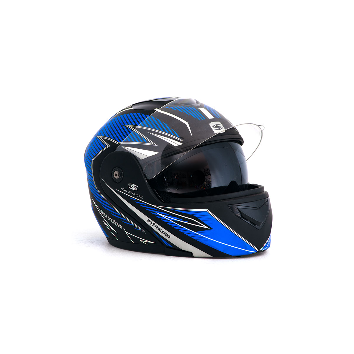 Casco Para Moto Abatible Intrepid L Azul Negro