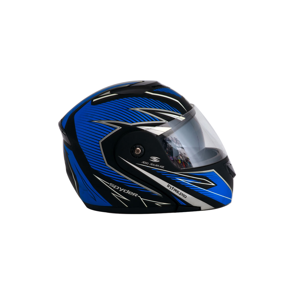 Casco Para Moto Abatible Intrepid L Azul Negro