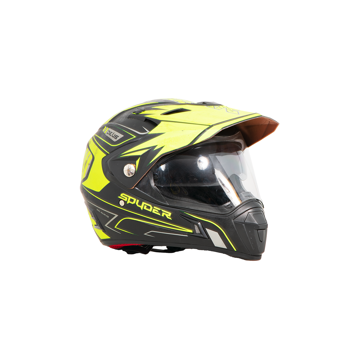 Casco amarillo moto outlet
