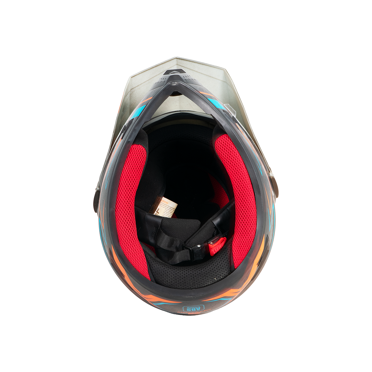 Casco Para Moto Off Road Deus XL Amarillo Azul Negro