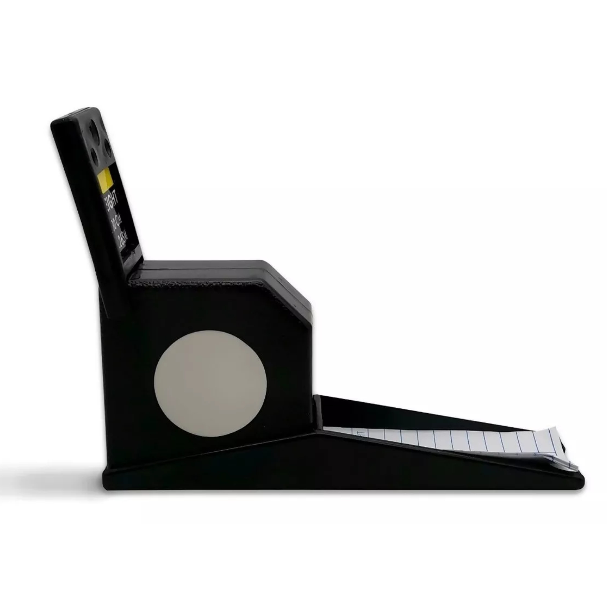 Estadímetro Tallímetro Con Fijación A Pared 2 Metros Color Negro.