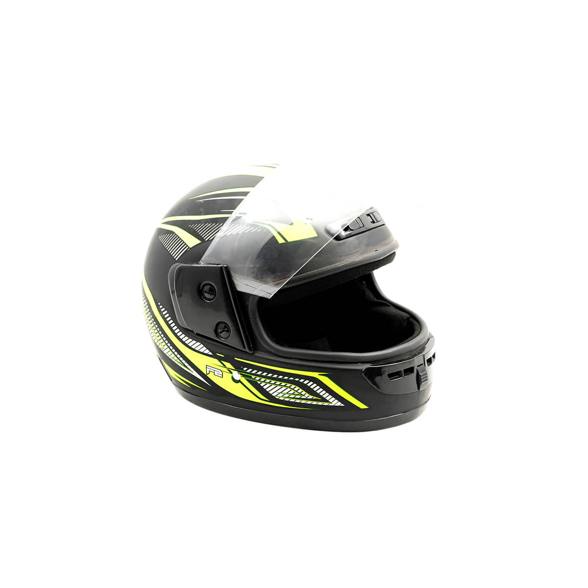 Casco Para Moto Cerrado XL Amarillo Negro