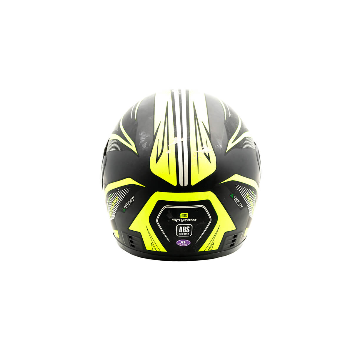 Casco Para Moto Cerrado XL Amarillo Negro