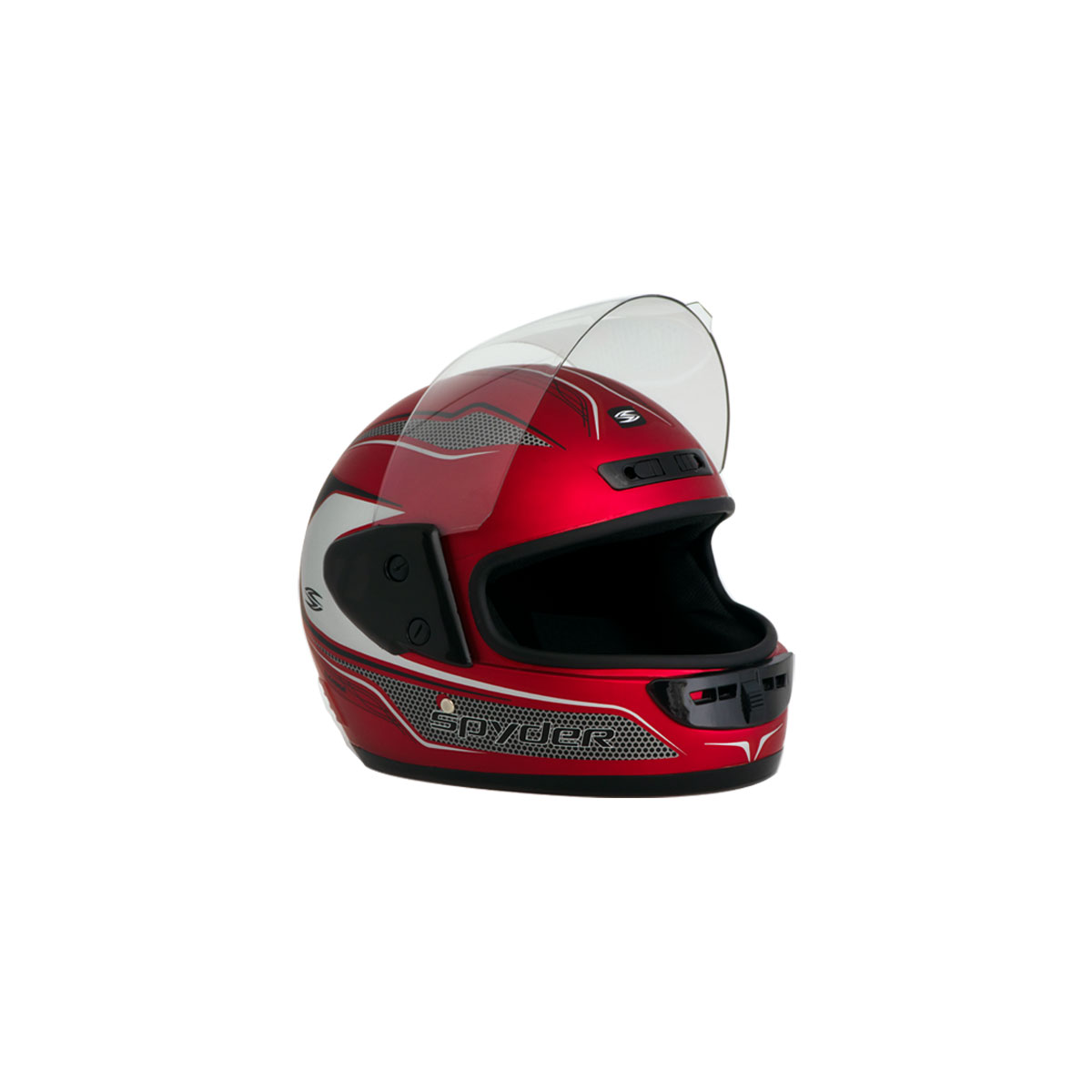 Casco Para Moto Cerrado Gama L Rojo