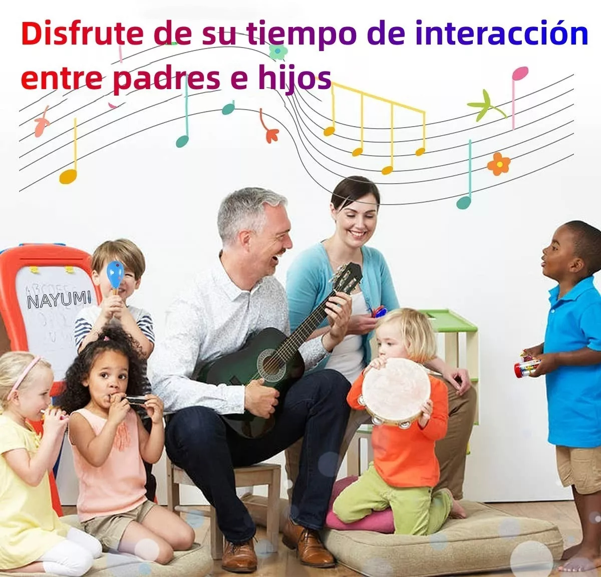 Instrumentos Musicales Percusión De Madera Para Niños 22pcs
