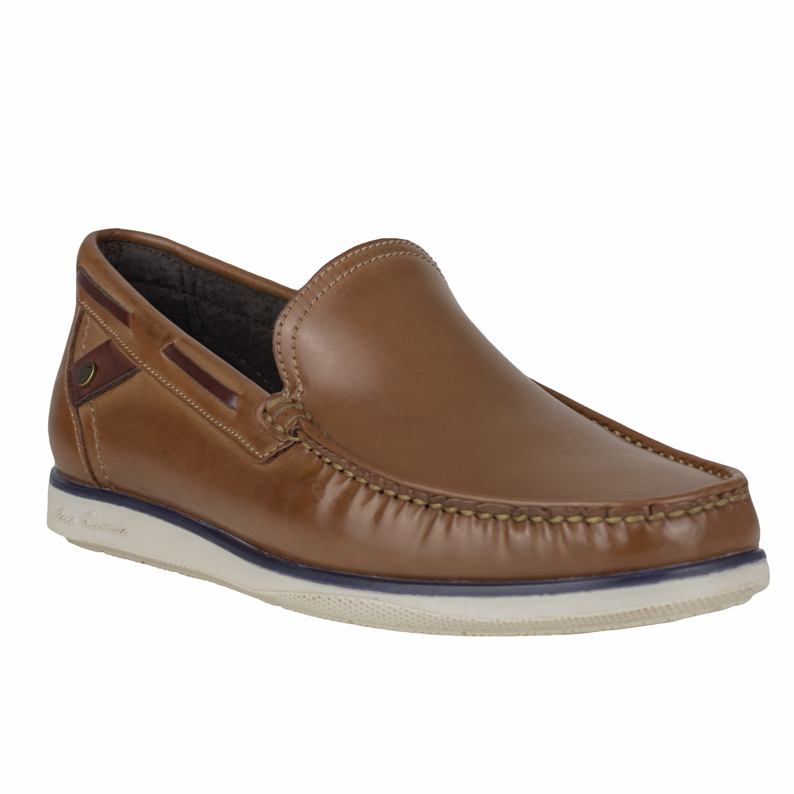 Mocasin Hombre Clasico Casual Gino Cherruti 3613 Tan Confort.