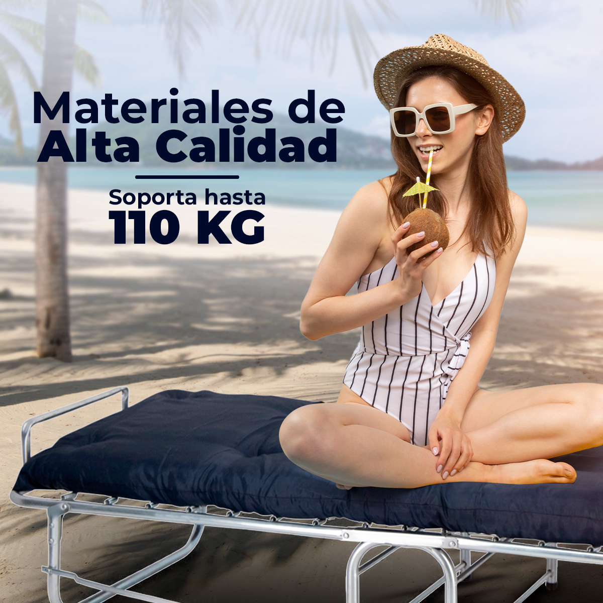 Catre Plegable Para Dormir Portátil Colchoneta De Camping.