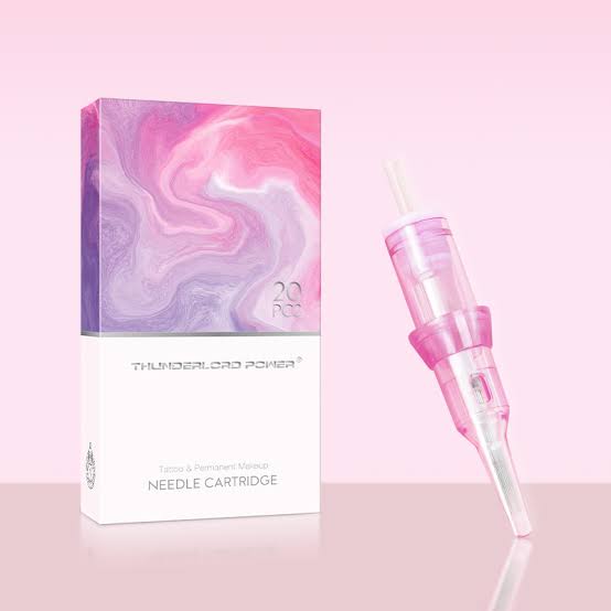 Cartuchos universales THUNDERLORD PINKY para pen rotativa 1005 Flat .30mm ideales para relleno de labios, relleno de estrías, efectos y sombreados