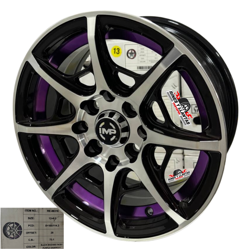 Rines 13 Deportivos 4/100/114 Chevy Tsuru Golf Jetta Matiz