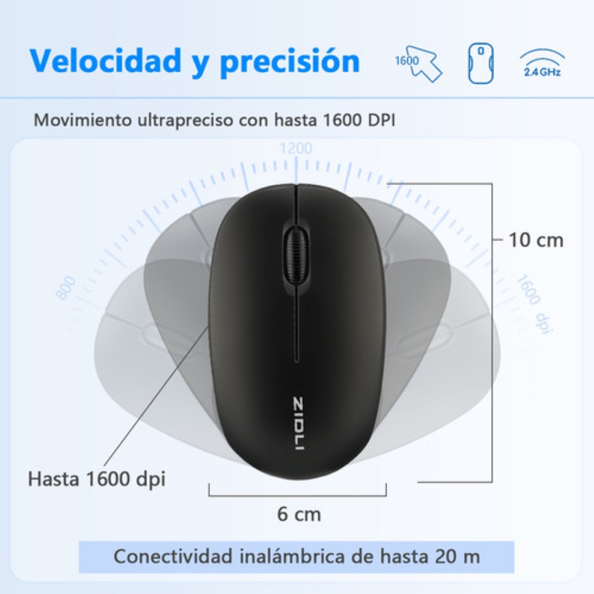 Kit Teclado Y Mouse Español Portátil Inalambrico Blanco/Plata