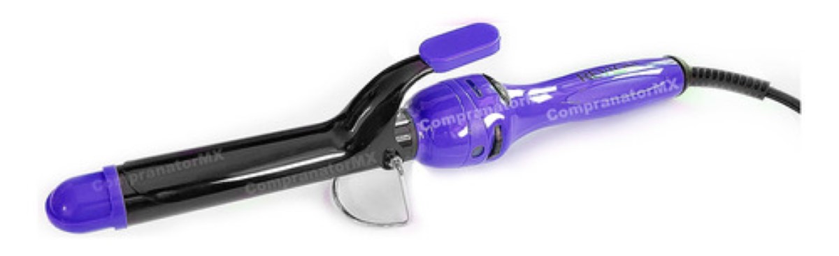 Rizadora Cabello Ceramica Turmalina Tenaza Ferro Violeta
