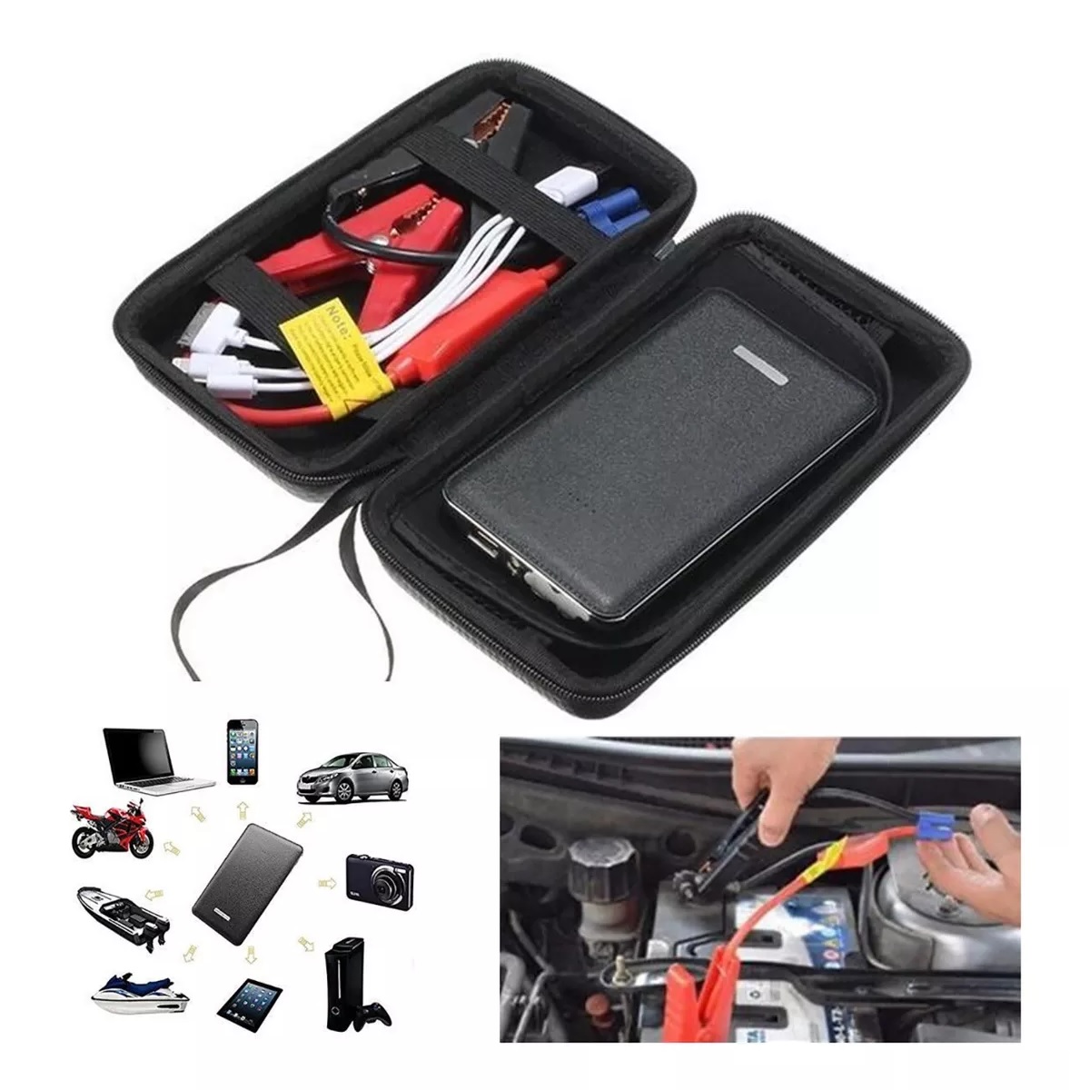 Arrancador Coche Baterias Emergencia Portátil Para Auto 12v