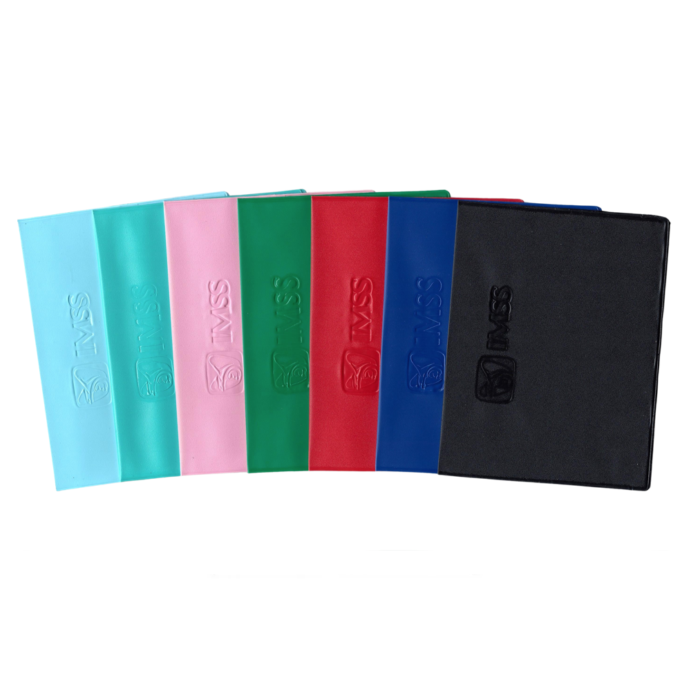 7 Forro Vinil Tarjeton Seguro De 14.8x23.1cm Colores Grabado