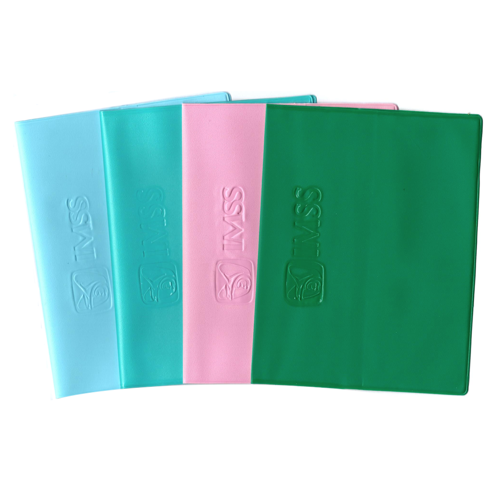 7 Forro Vinil Tarjeton Seguro De 14.8x23.1cm Colores Grabado