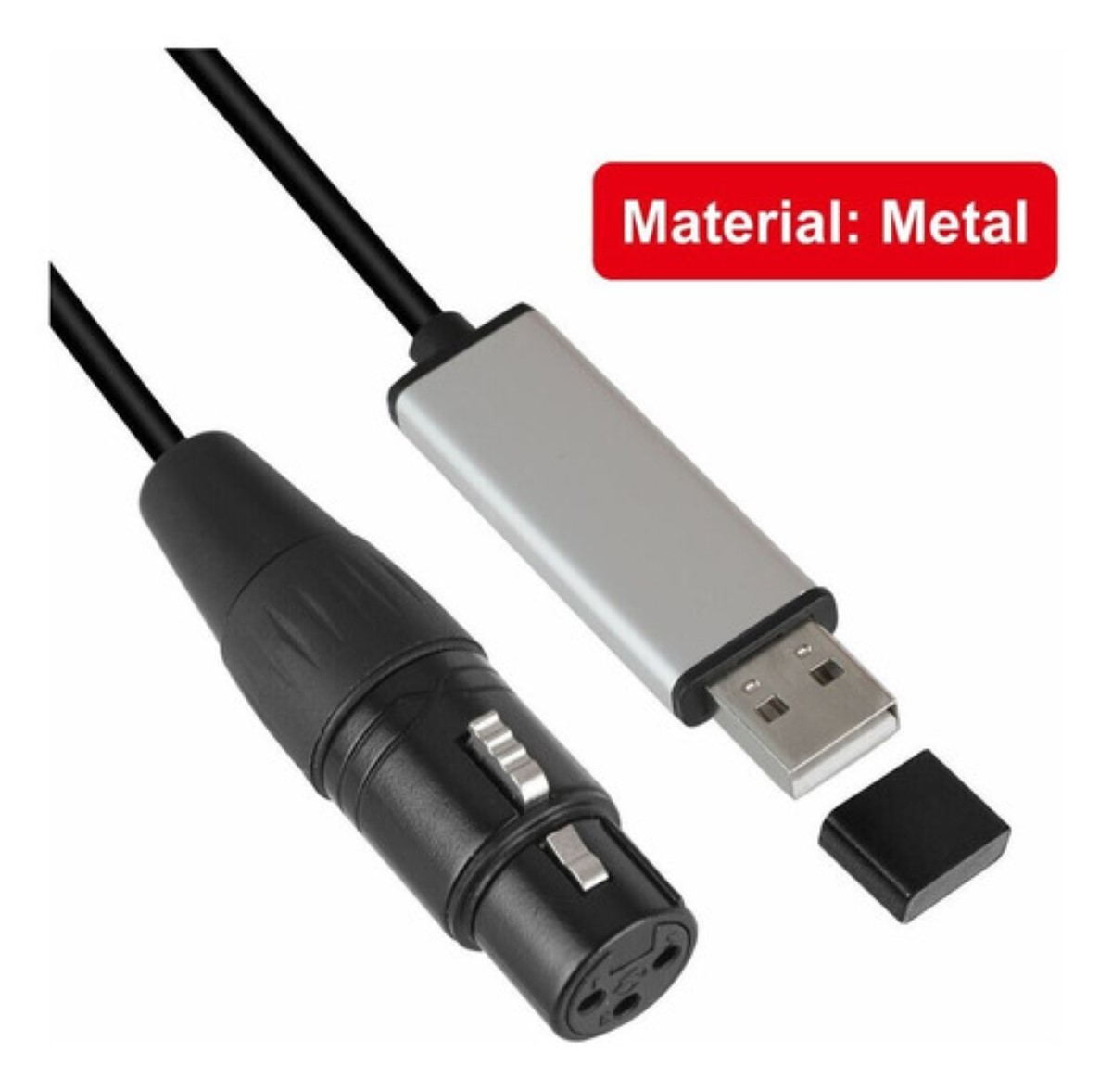 Interface, Usb Dmx 512 Equipo De Audio Interfaz Negro