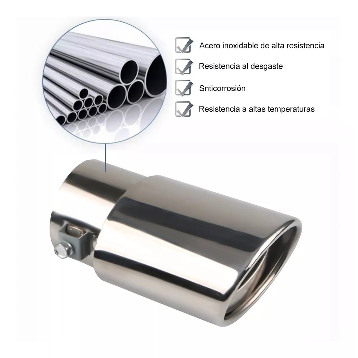 Silenciador Deportivo De Tubo De Escape Automático De Acero