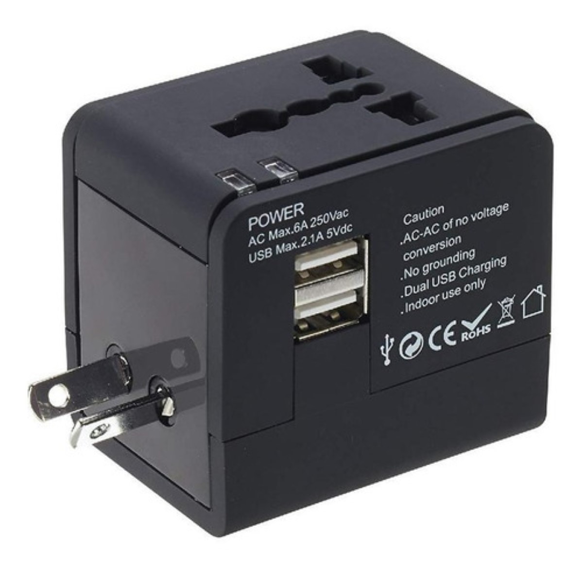 Adaptador De Corriente Clavija Universal Internacional Viaje