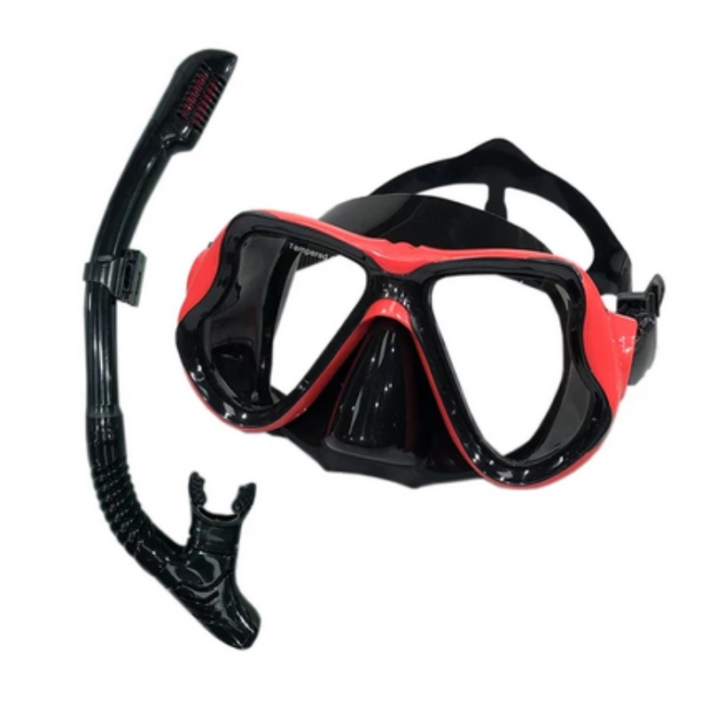 Mascara de buceo Esnorquel vidrio templado.