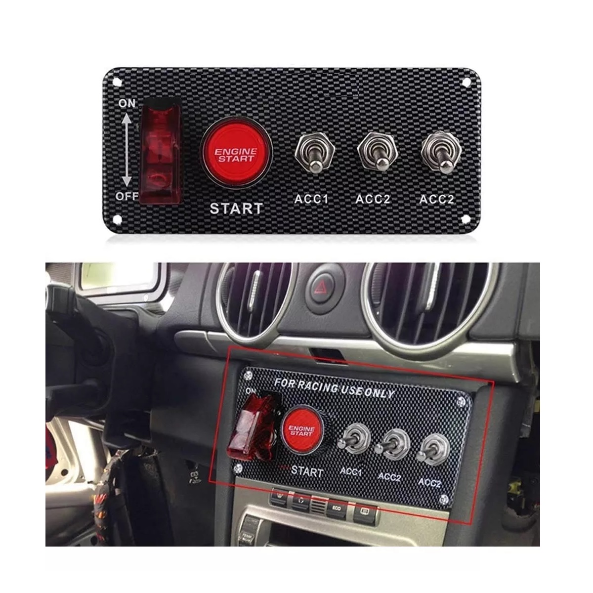 Botón De Arranque Racing Switch Encendido Panel De Auto 12v