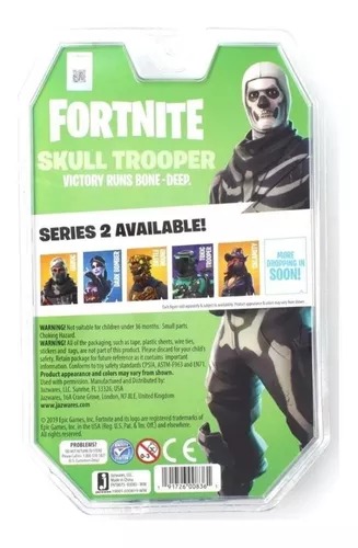 Fortnite Skull Trooper Solo Mode Epic Games Articulado.