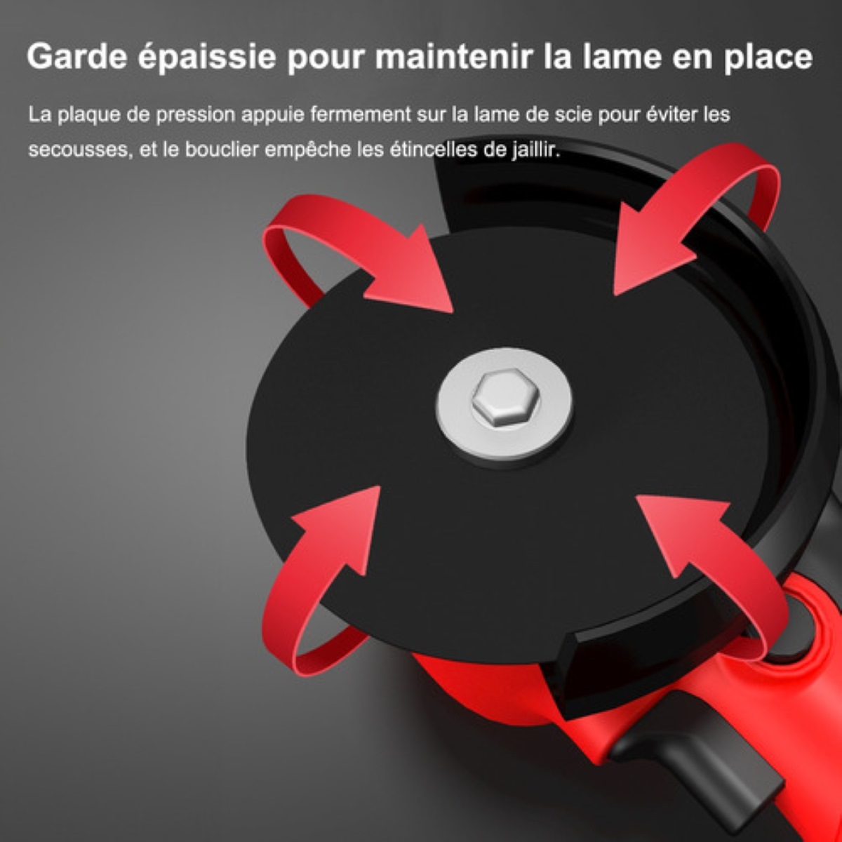 Mini Pulidora Esmeril Angular Inalámbrica 16.8v76mm2 Batería Negro/Rojo