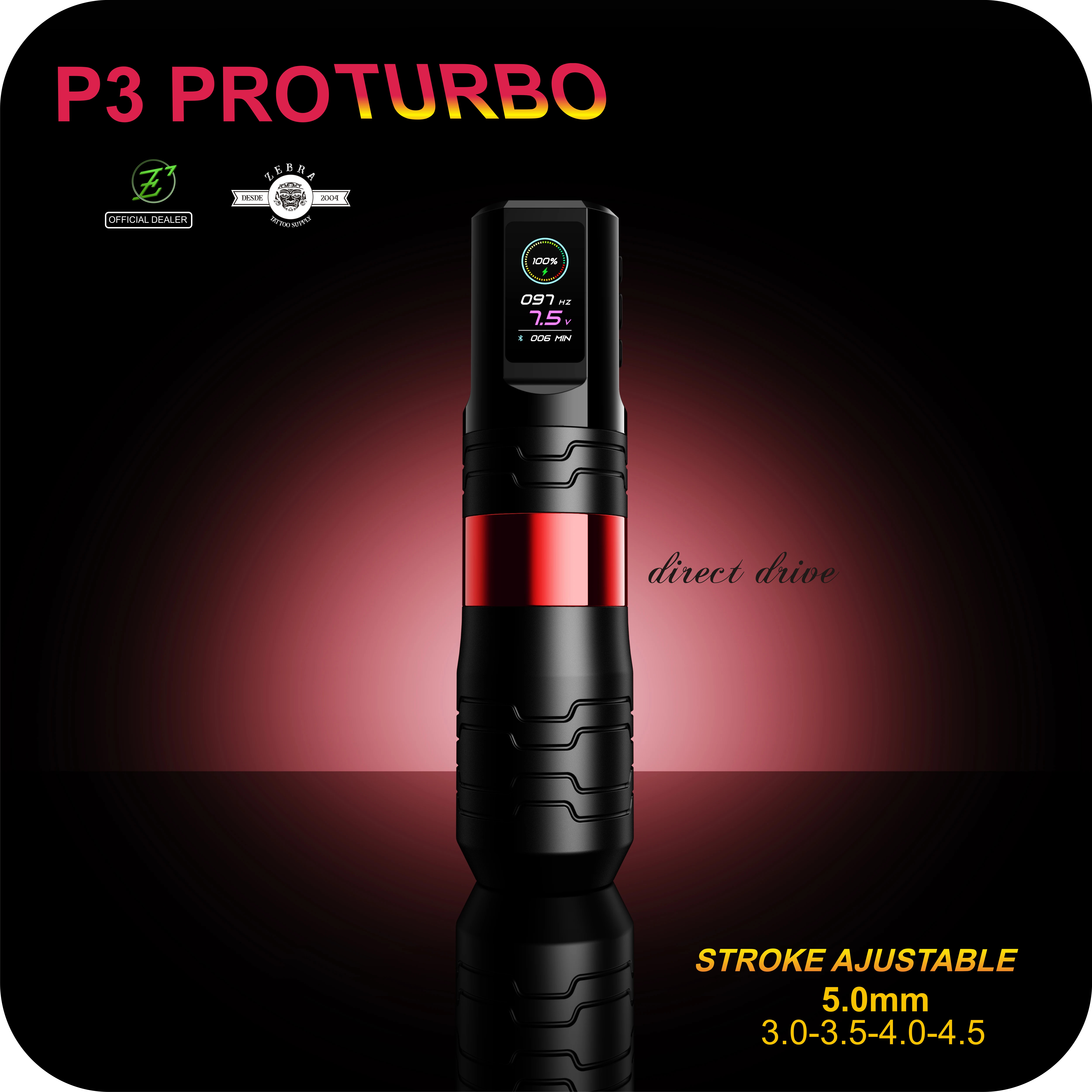 EZ P3 Pro Turbo Inalámbrica Pen para tatuar