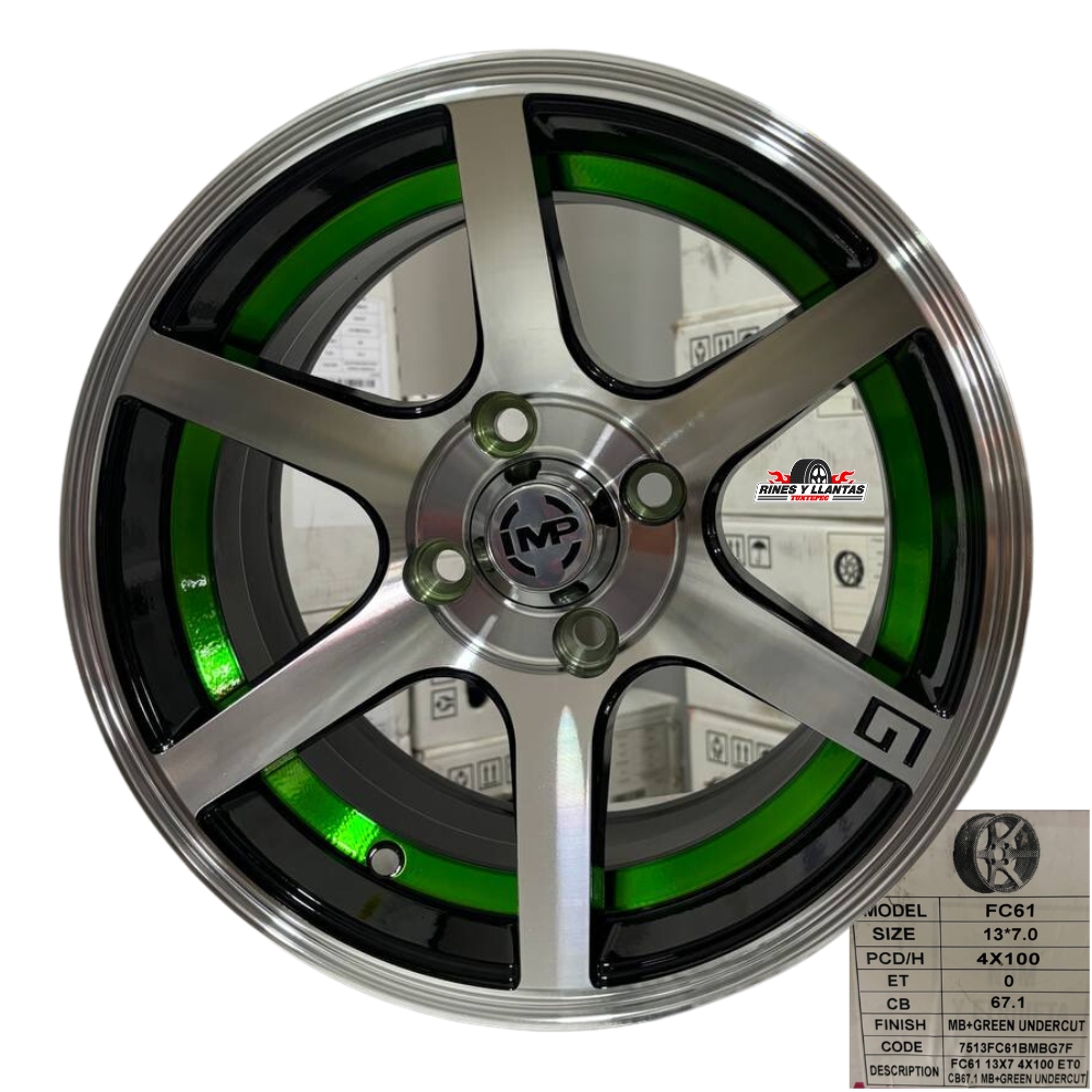 Rines 13 Deportivos 4/100 Chevy Tsuru Golf Jetta Matiz