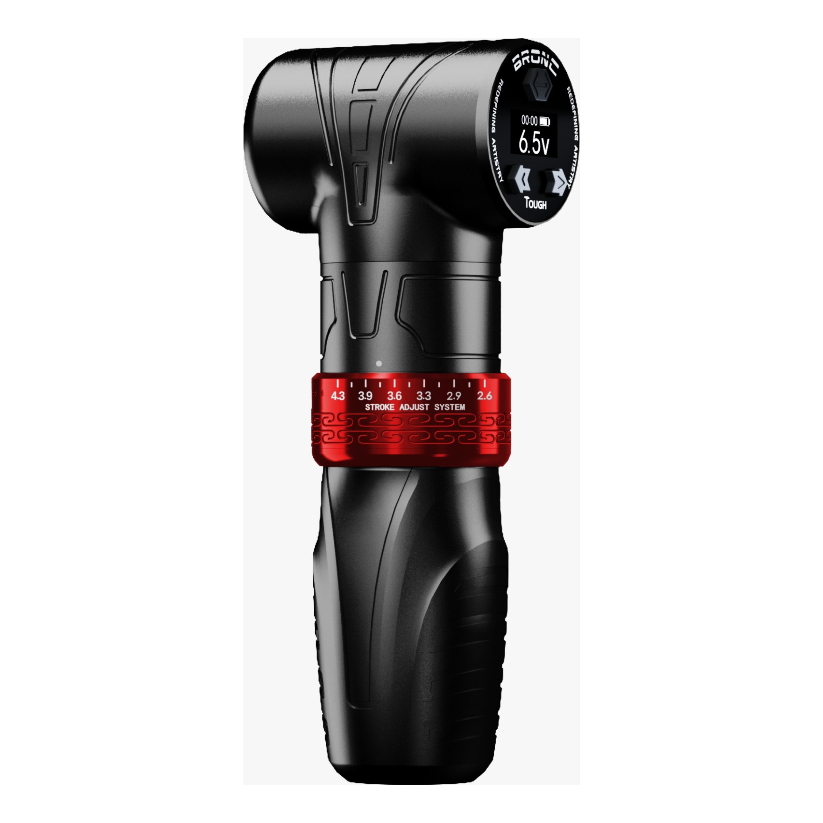 Pen rotativa para tatuajes y estrías Bronc TOUGH stroke ajustable v13