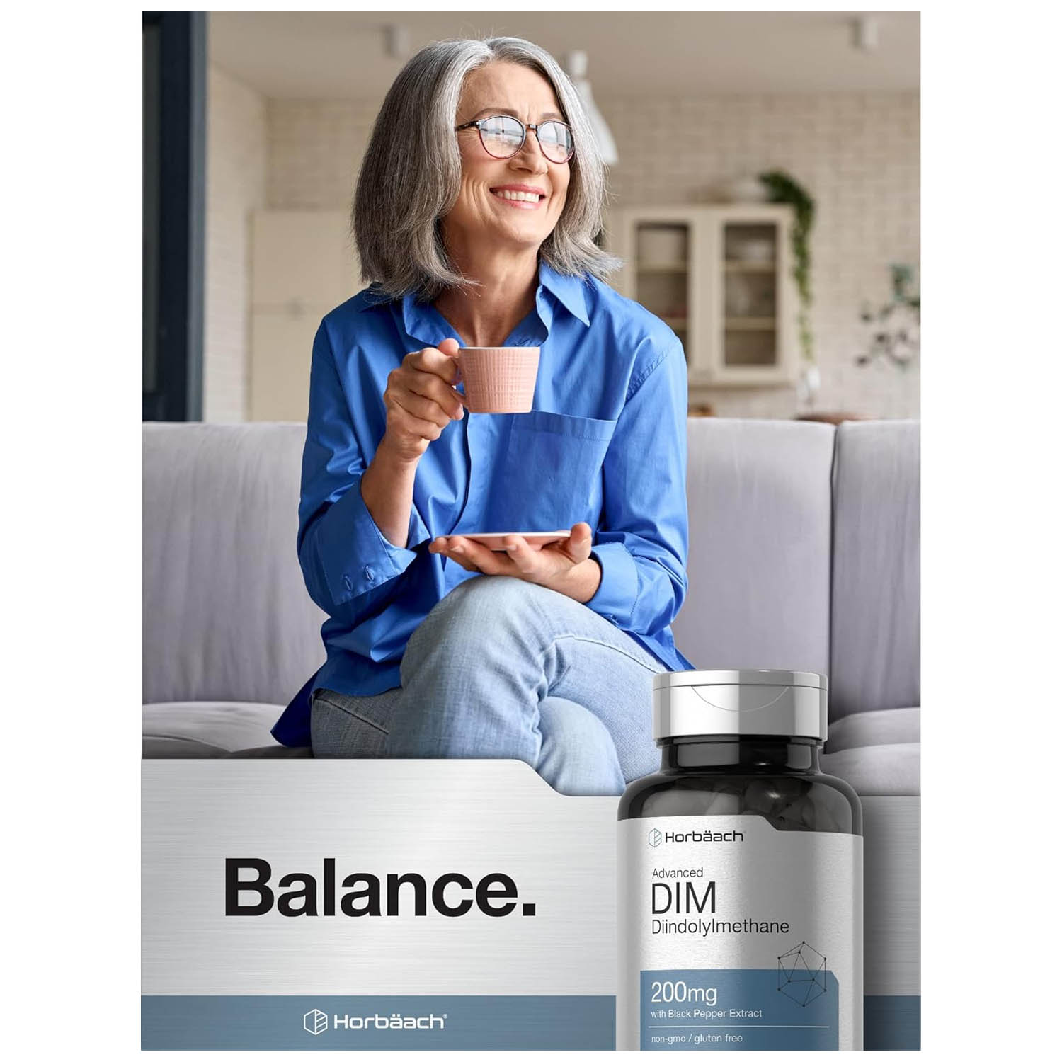 Complejo DIM 200mg Horbäach 200 capsulas Extracto Pimiento Negro